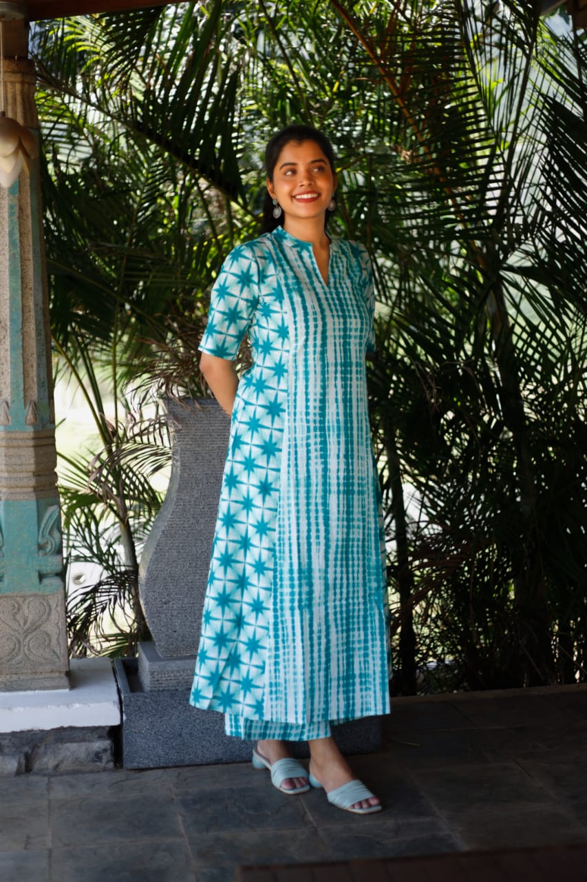 Printed beautiful  kurta pant set
