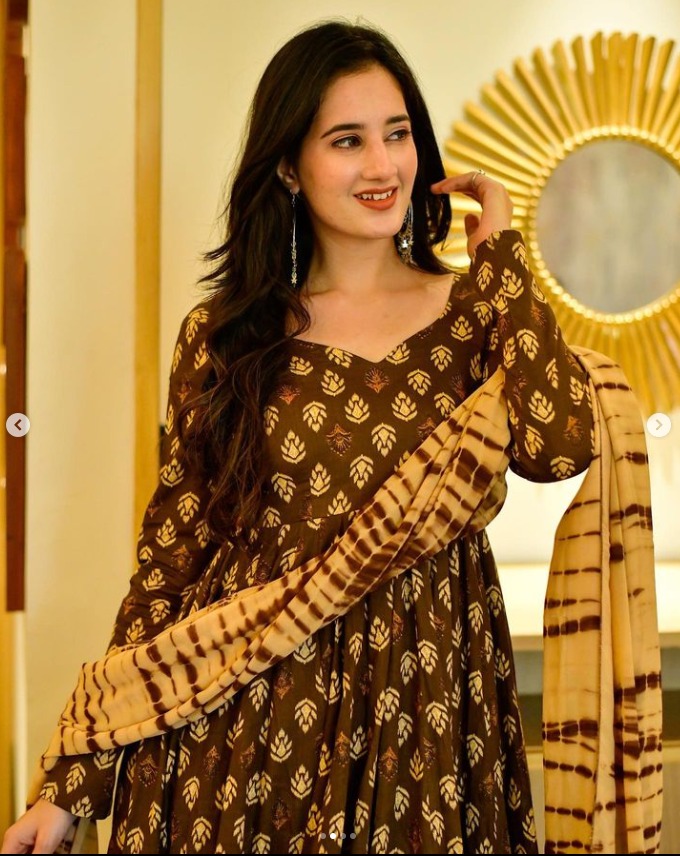 Heavy Rayon New Design procion Print Anarkali Kurta