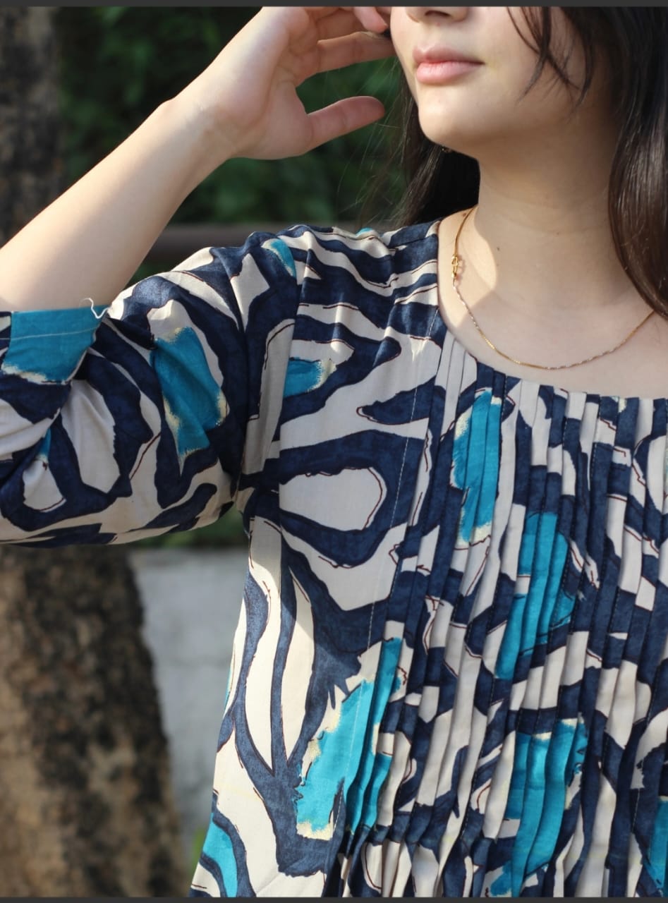 COTTON SANGANERI PROCINE PRINTED CO-ORD SET UP-N-DOWN