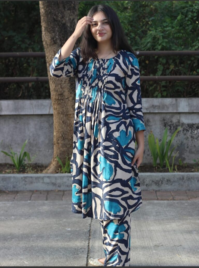 COTTON SANGANERI PROCINE PRINTED CO-ORD SET UP-N-DOWN