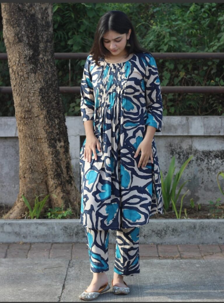 COTTON SANGANERI PROCINE PRINTED CO-ORD SET UP-N-DOWN