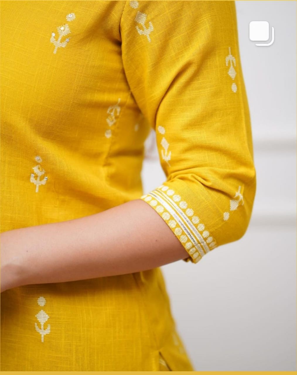 Pure fine Cotton fabric Kurti with Pant with cotton 100-100 Dupatta