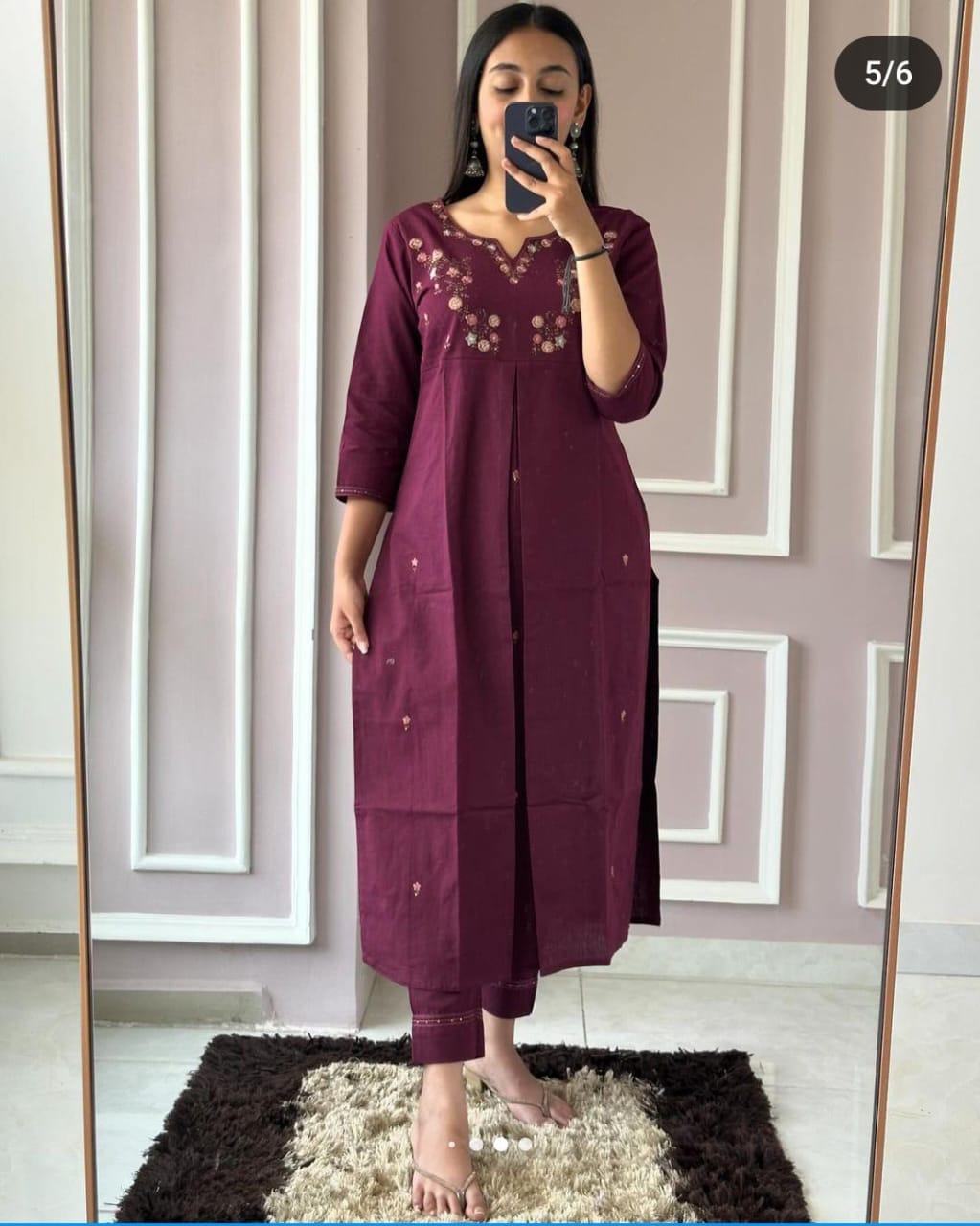 Summer with our amazing embroidery kurti pant set