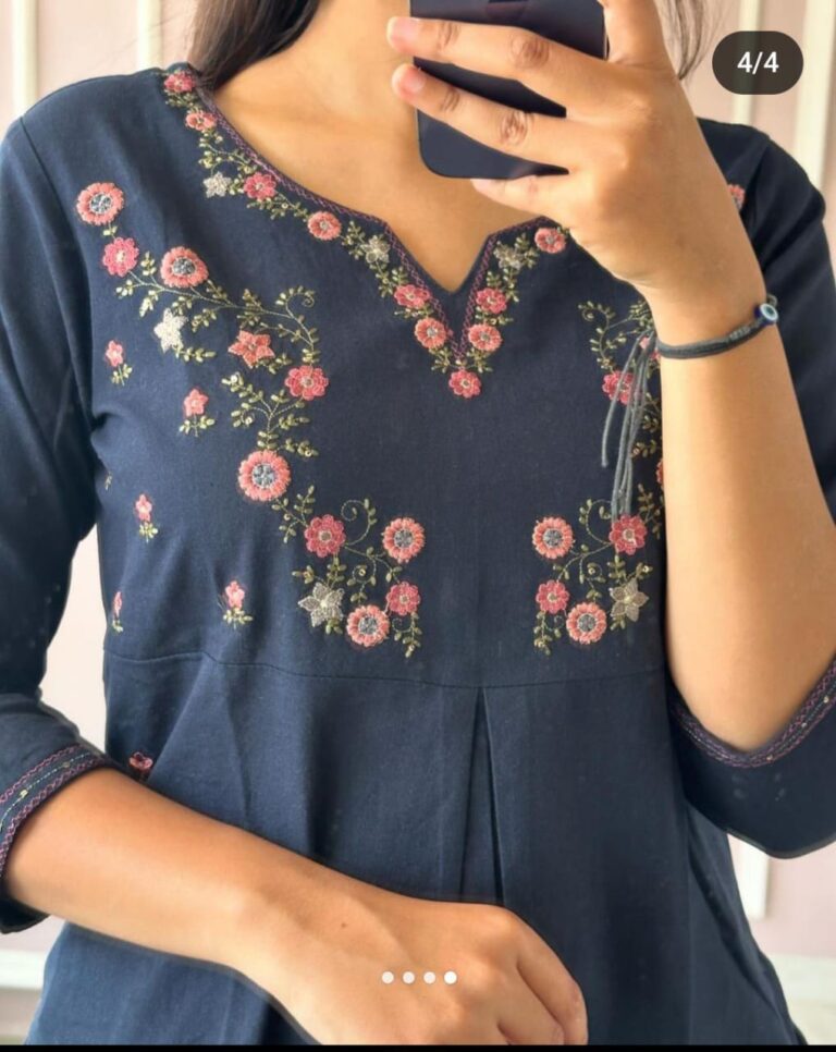 Summer with our amazing embroidery kurti pant set