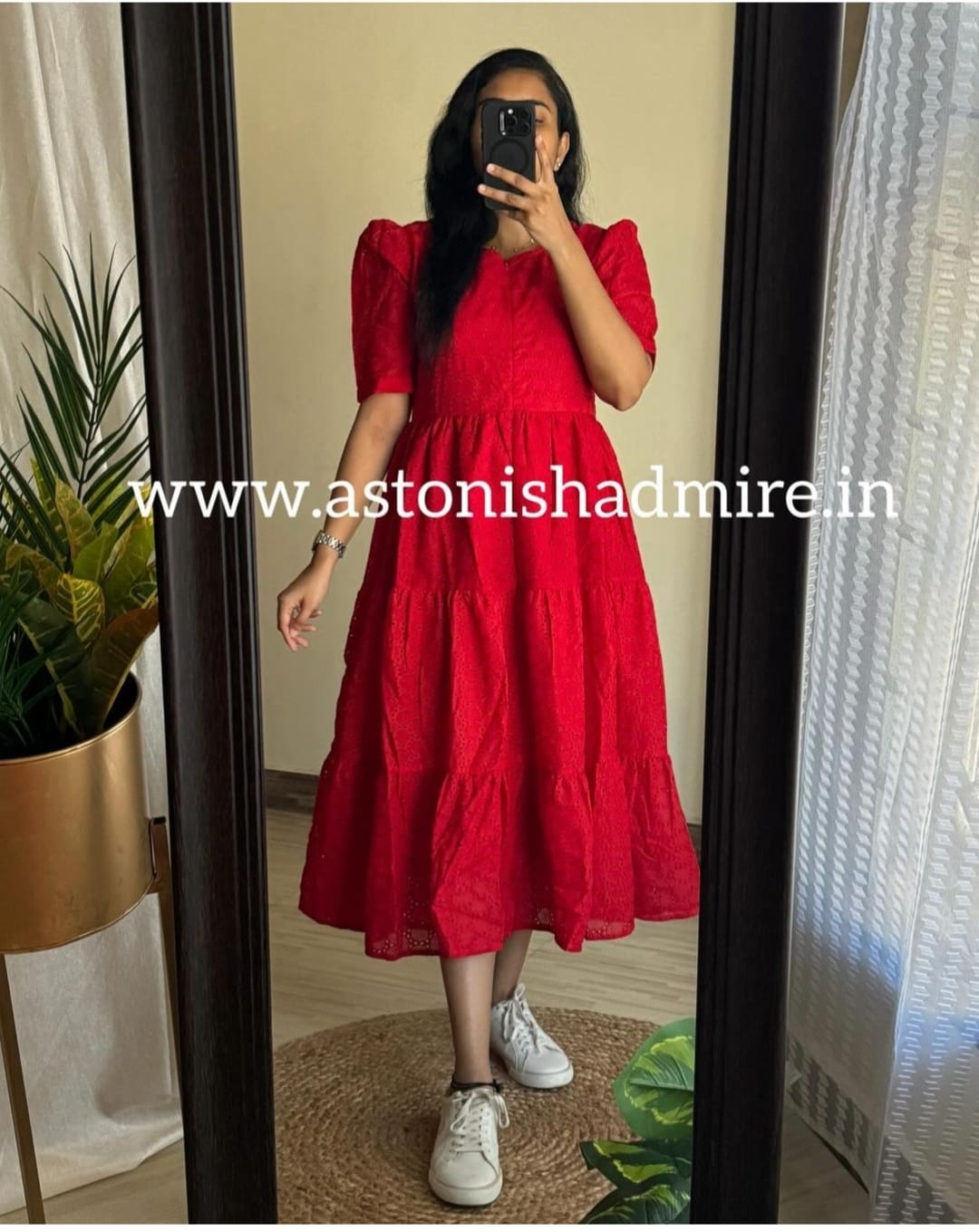 Premium cotton printed fir flair dresses