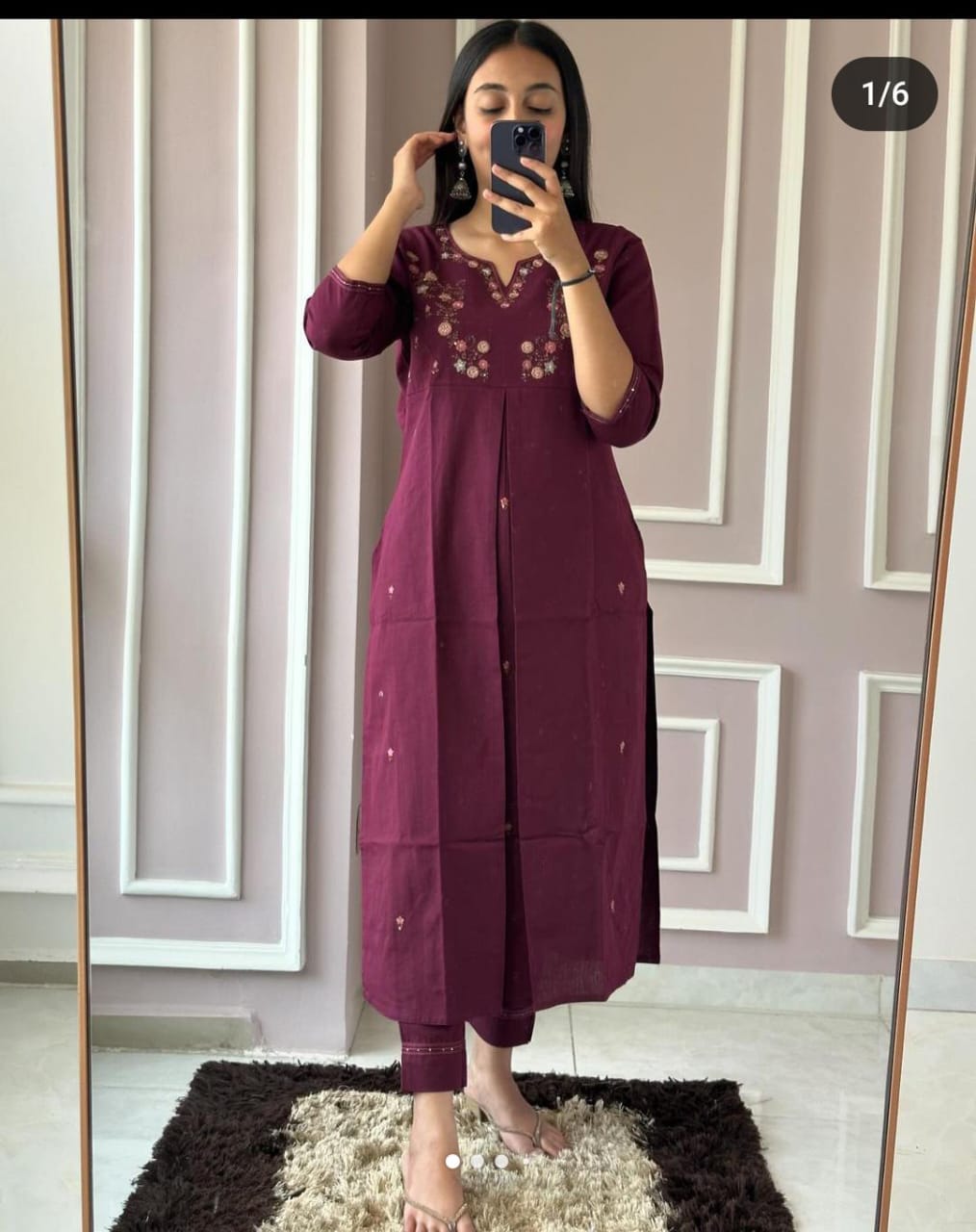 Summer with our amazing embroidery kurti pant set