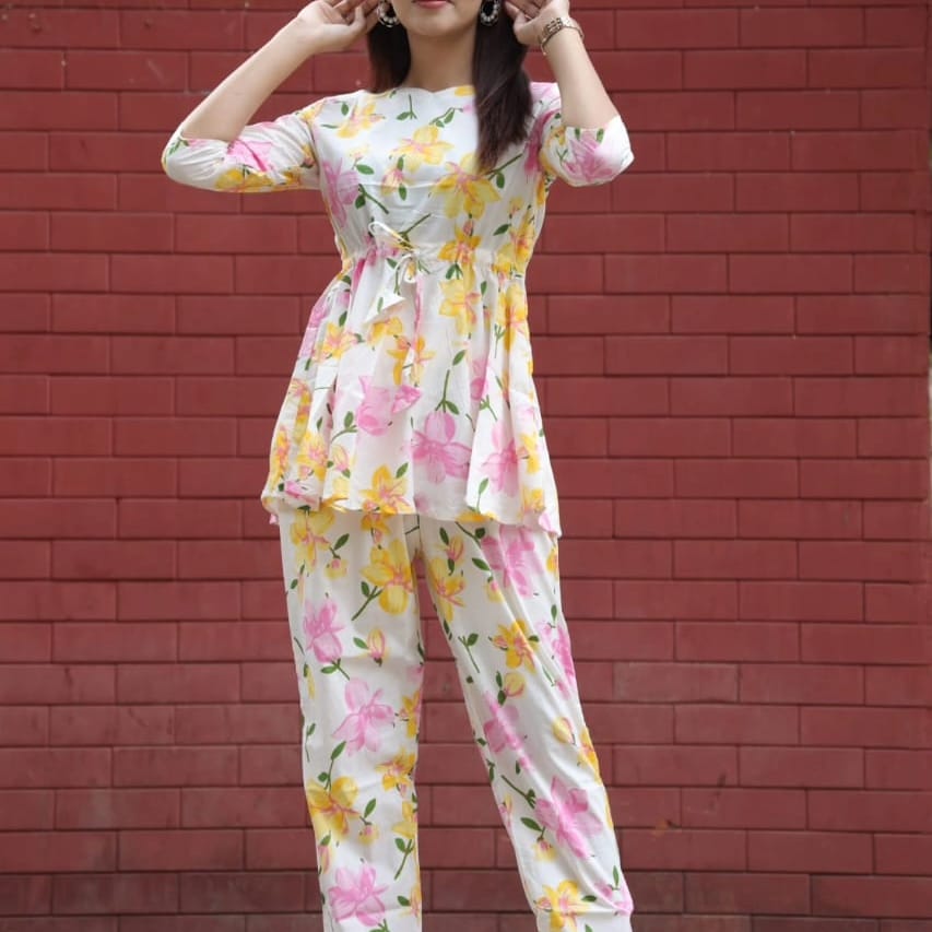 Glam up your Look with our new cotton cord-sets giving u comfort and trendy look