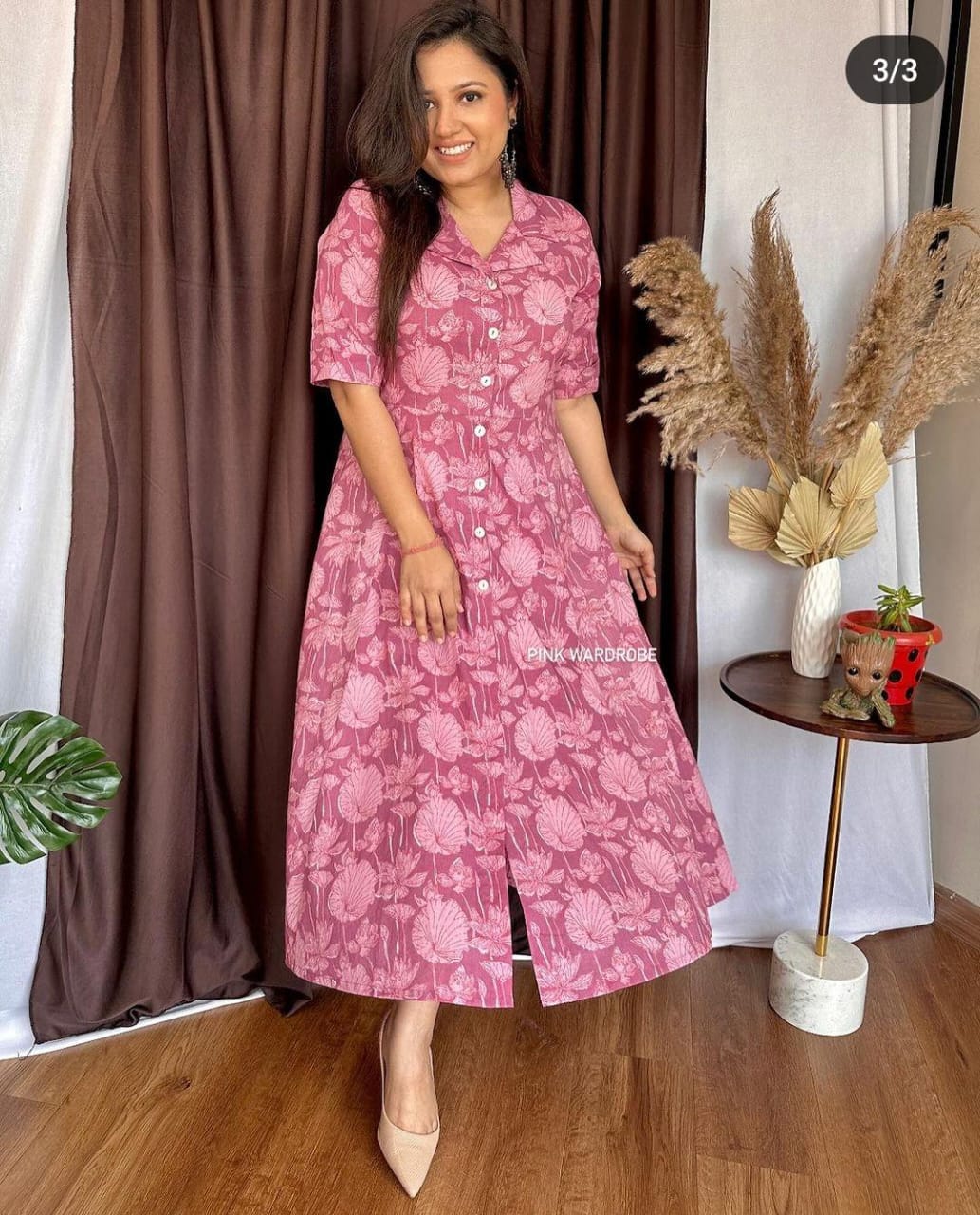 Premium cotton printed fir flair dresses