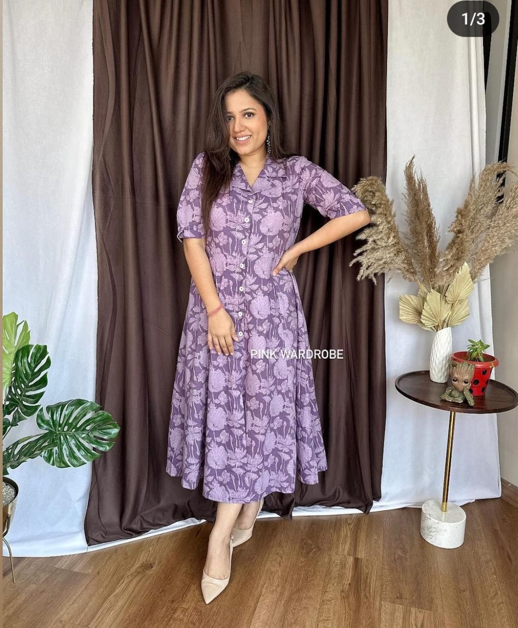 Premium cotton printed fir flair dresses
