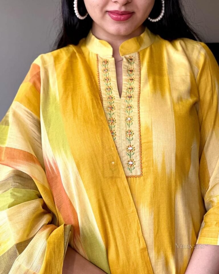 Pure south cotton weaving handloom ikkat printed  kurti.