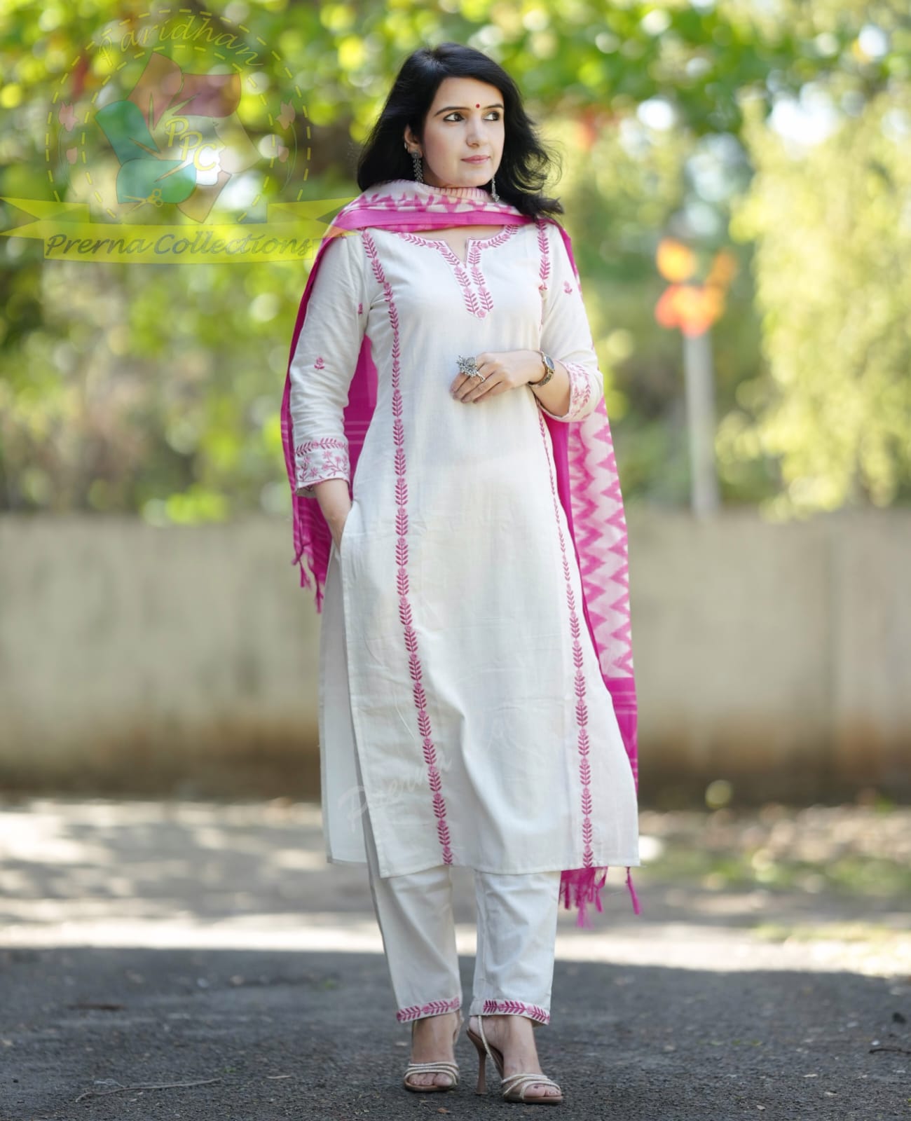 IKKATH PRINT KHADI SILK DUPATTA
