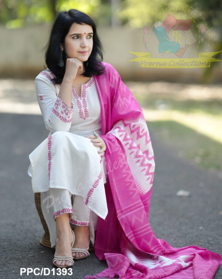 IKKATH PRINT KHADI SILK DUPATTA