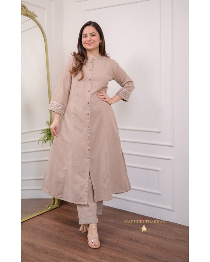 Cotton comfort meets amazing A-line cut with our newly lunched Kurta Sets.