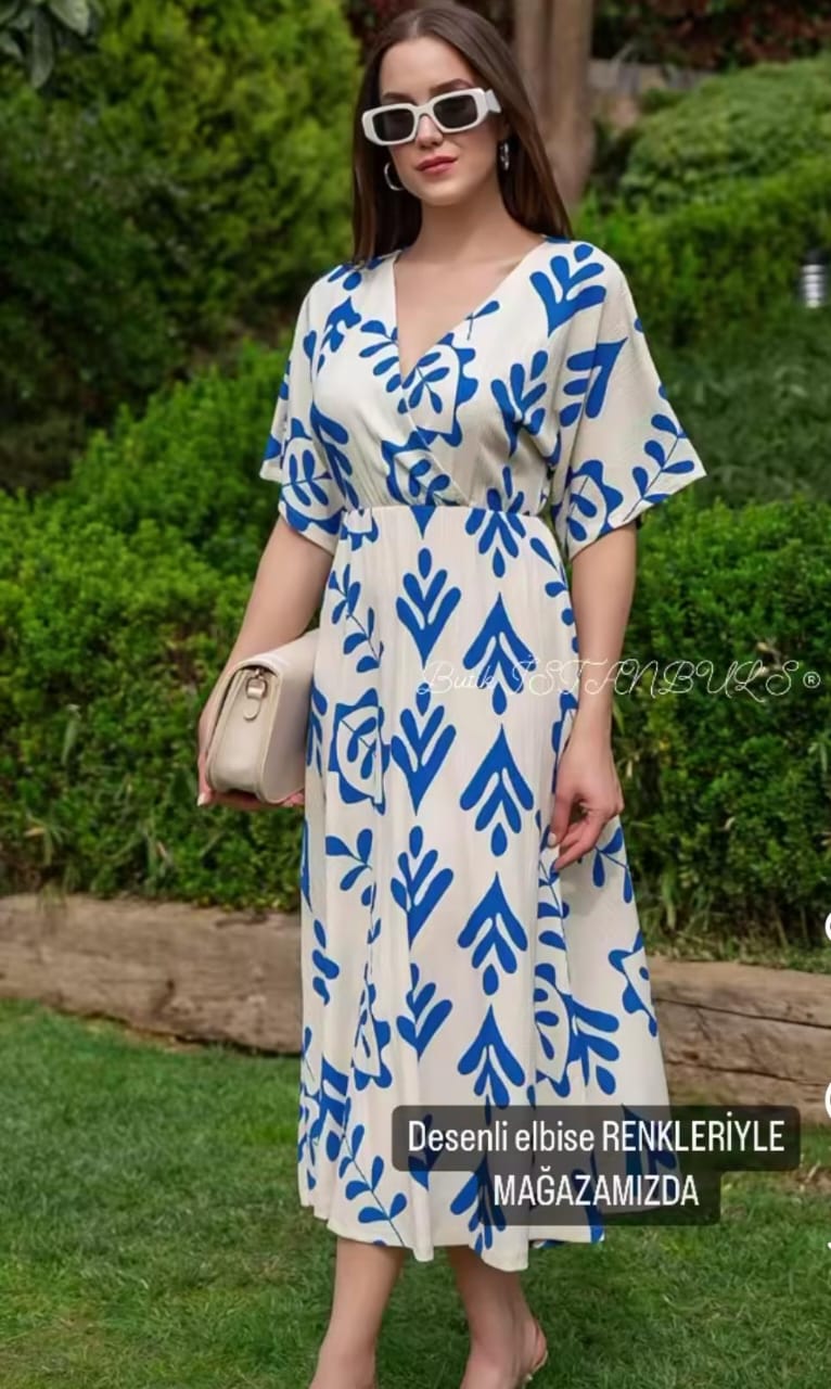 New gown and summery floral prints.