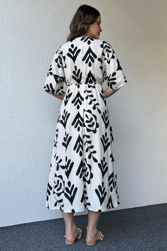 New gown and summery floral prints.