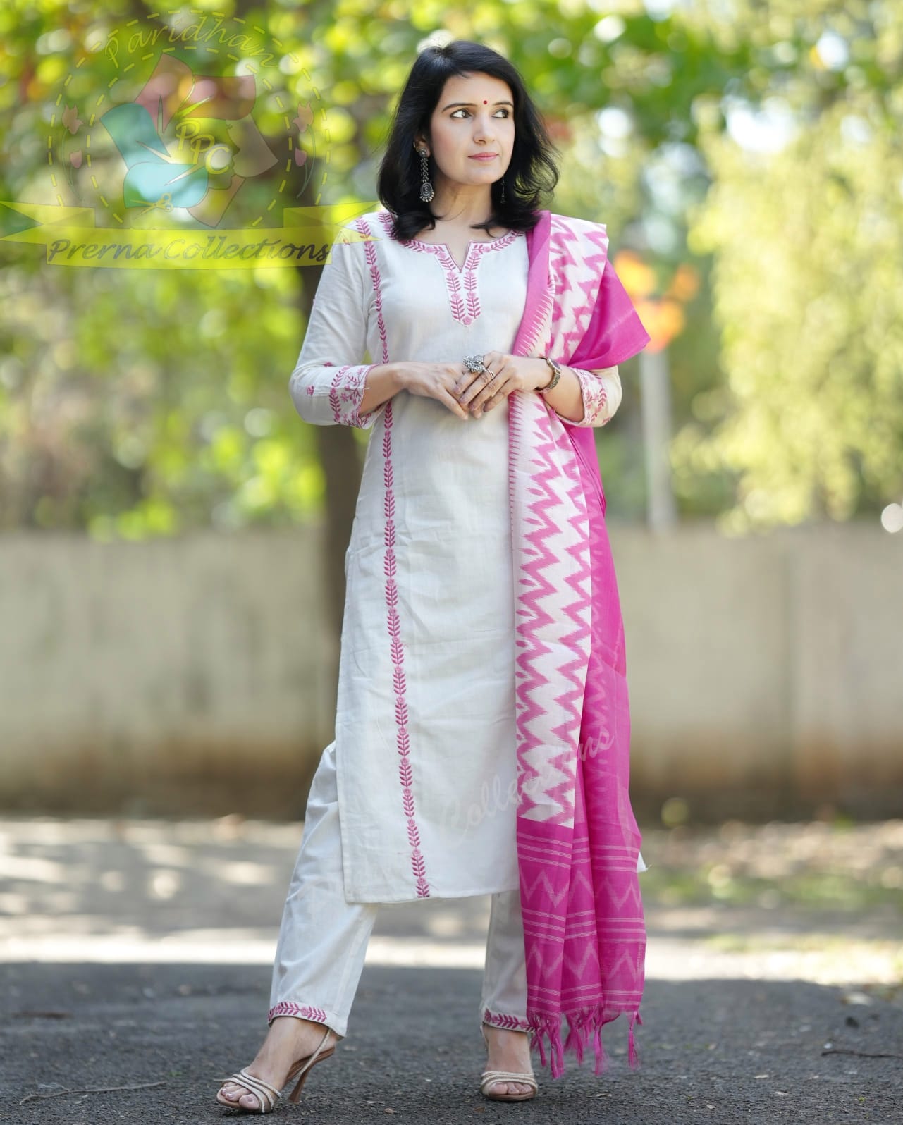 IKKATH PRINT KHADI SILK DUPATTA