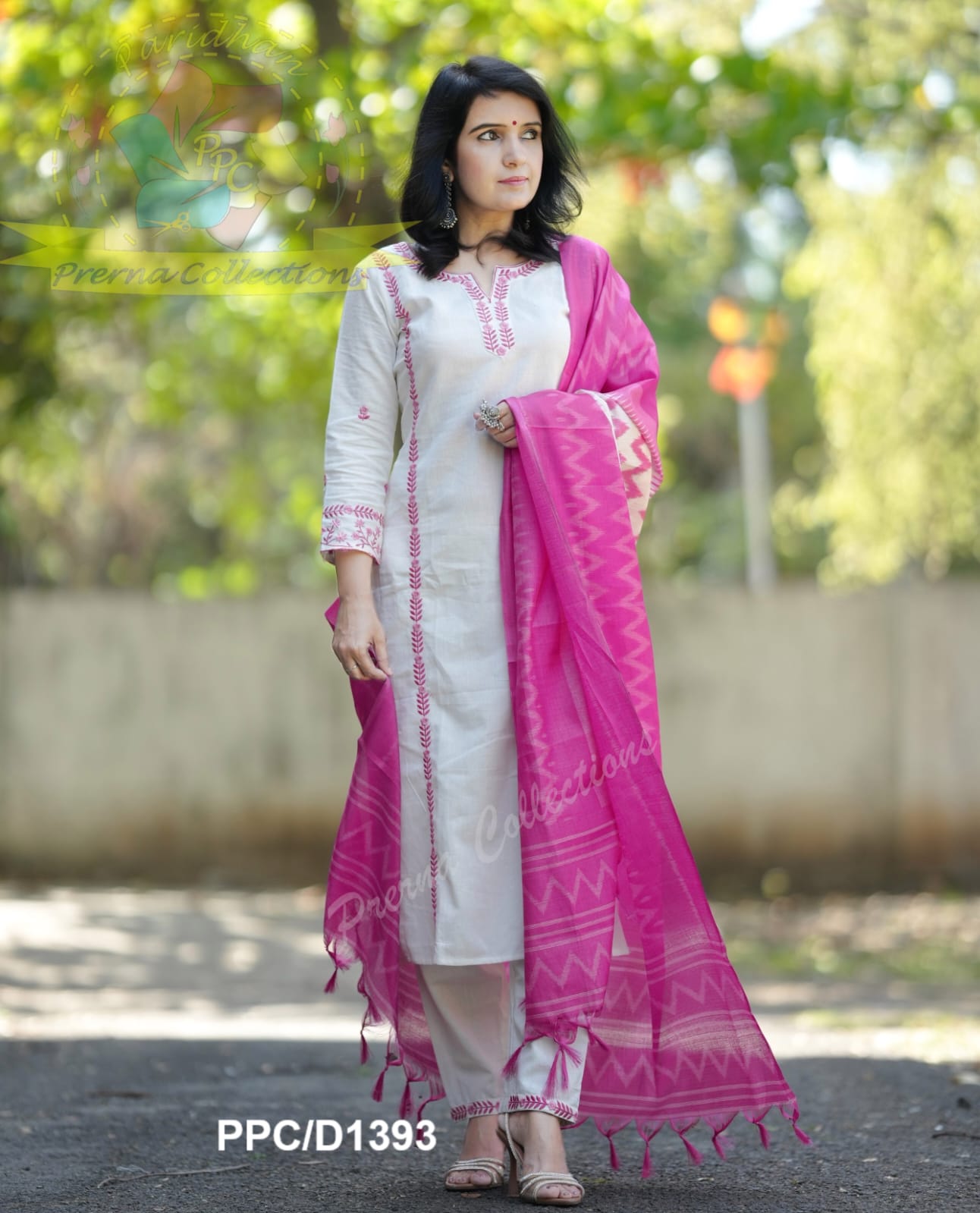 IKKATH PRINT KHADI SILK DUPATTA