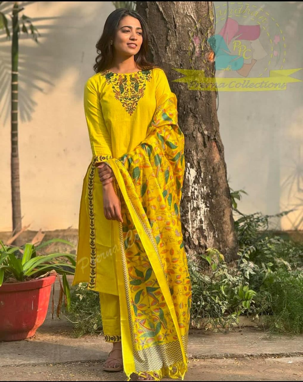 HANDLOOM EMBROIDERY SUIT SET