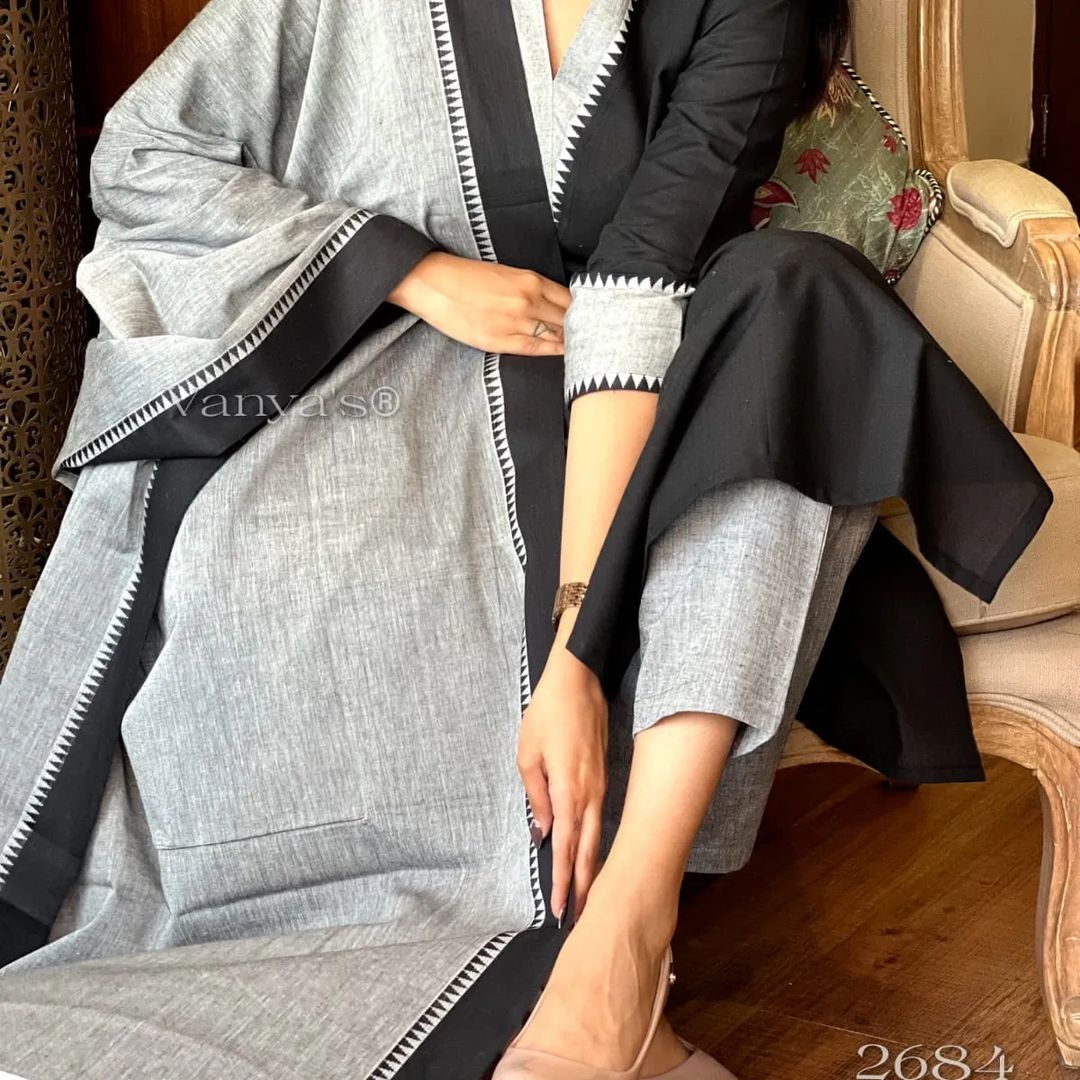 Handloom butti south cotton kurta  and south cotton pant