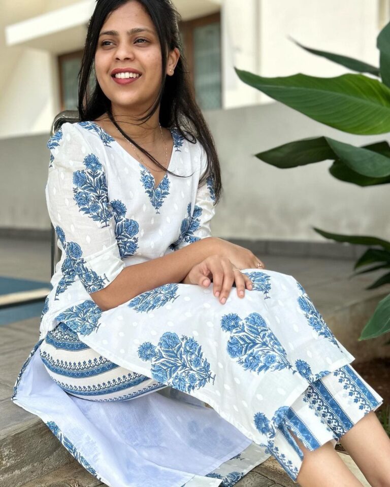 White – Grey Floral Suit set which is decorated with finest self print