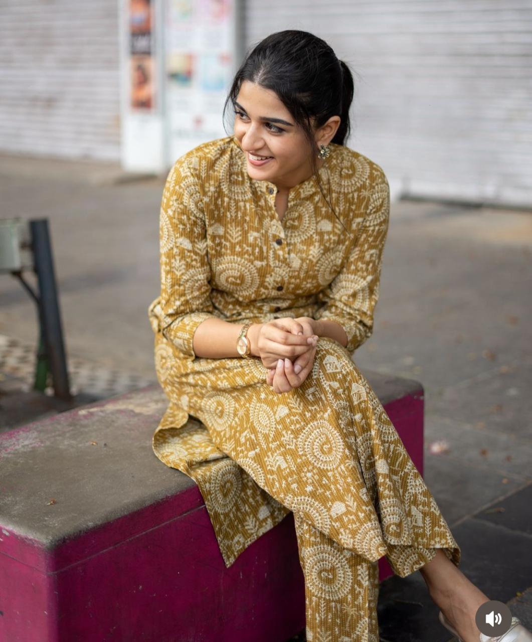 Presenting katha cotton  kurta  set  Pure katha cotton kurta with plazo