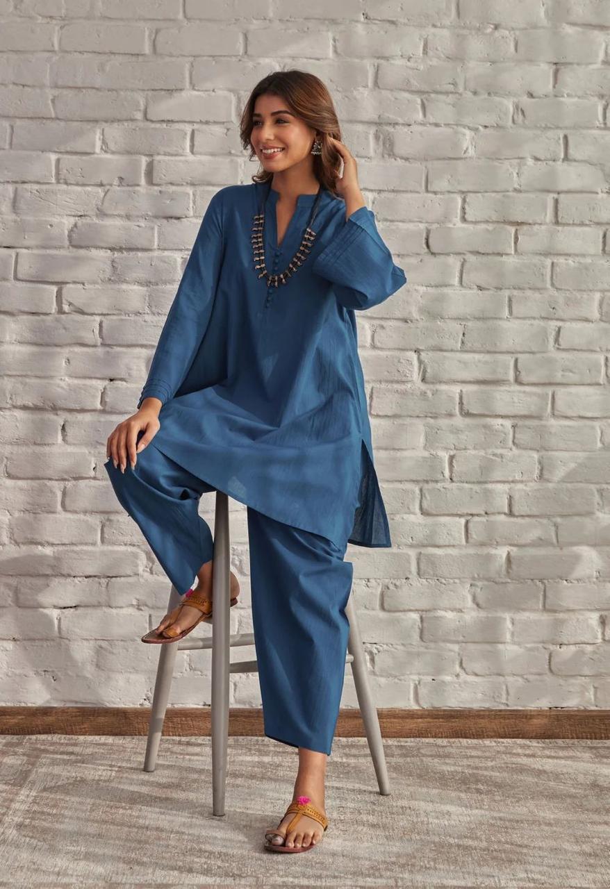 Solid Colors Cotton Coord Set â€“ a timeless classic for versatile elegance.