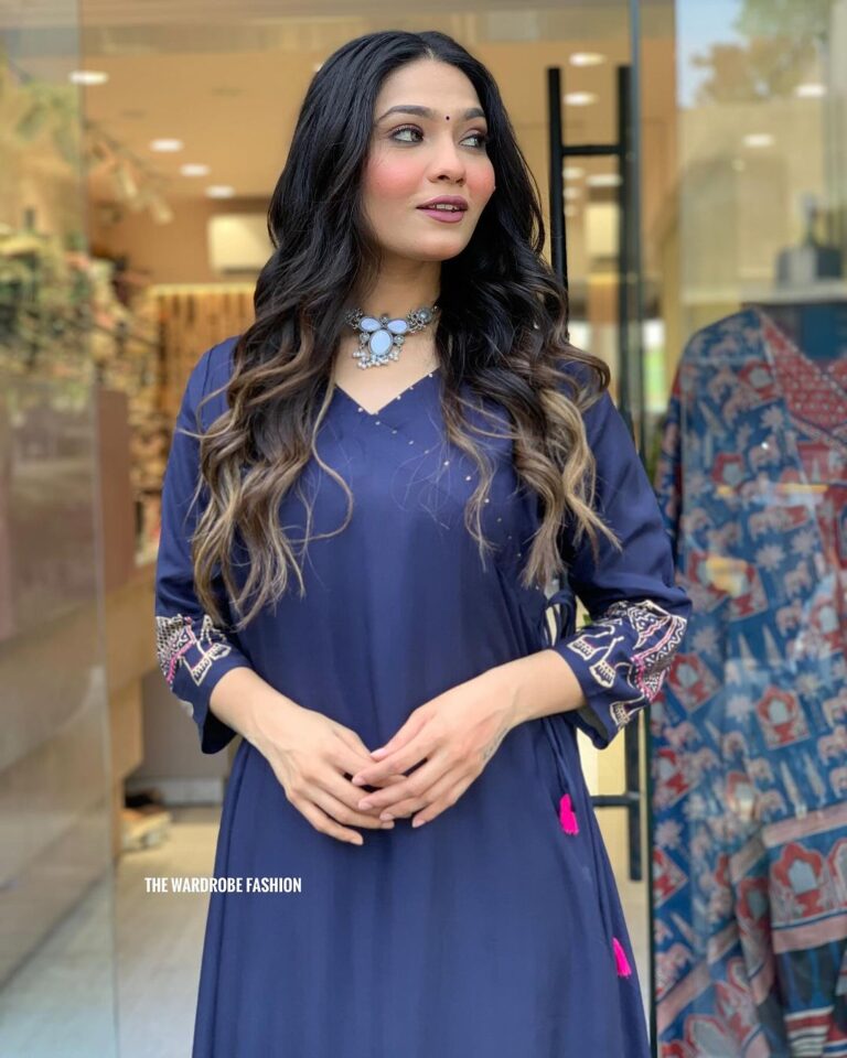 New printed suit with state plazo set Maslin fabric