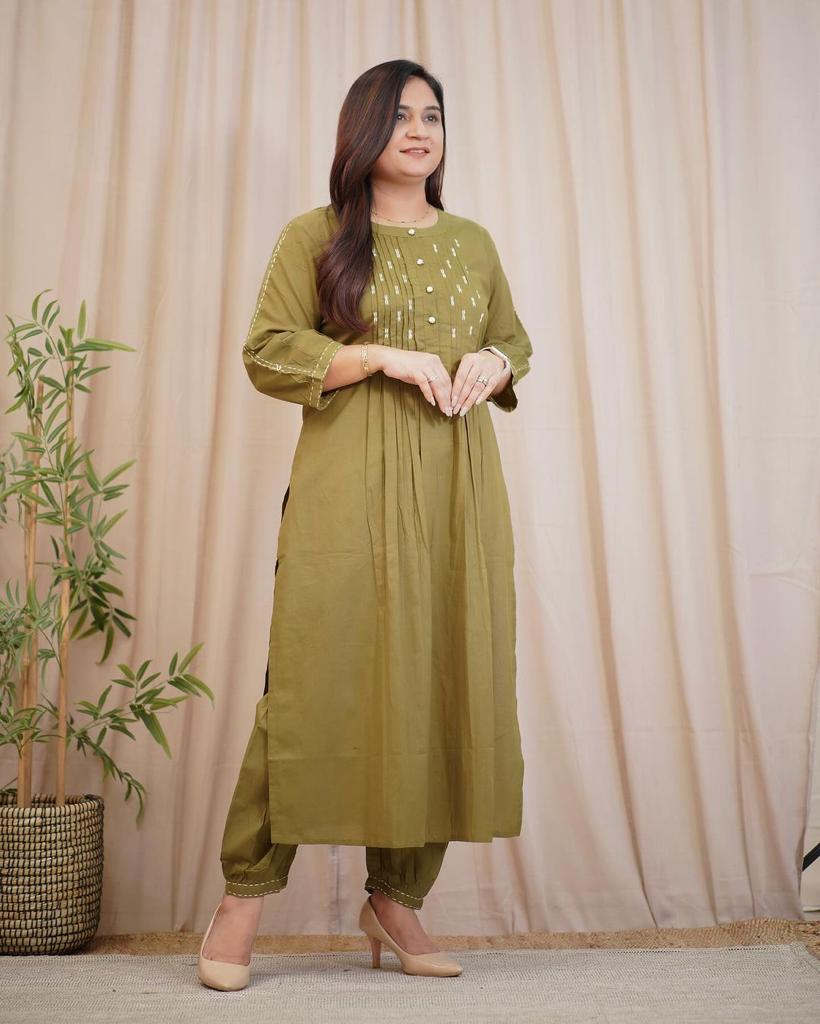 Pure cotton kurta set