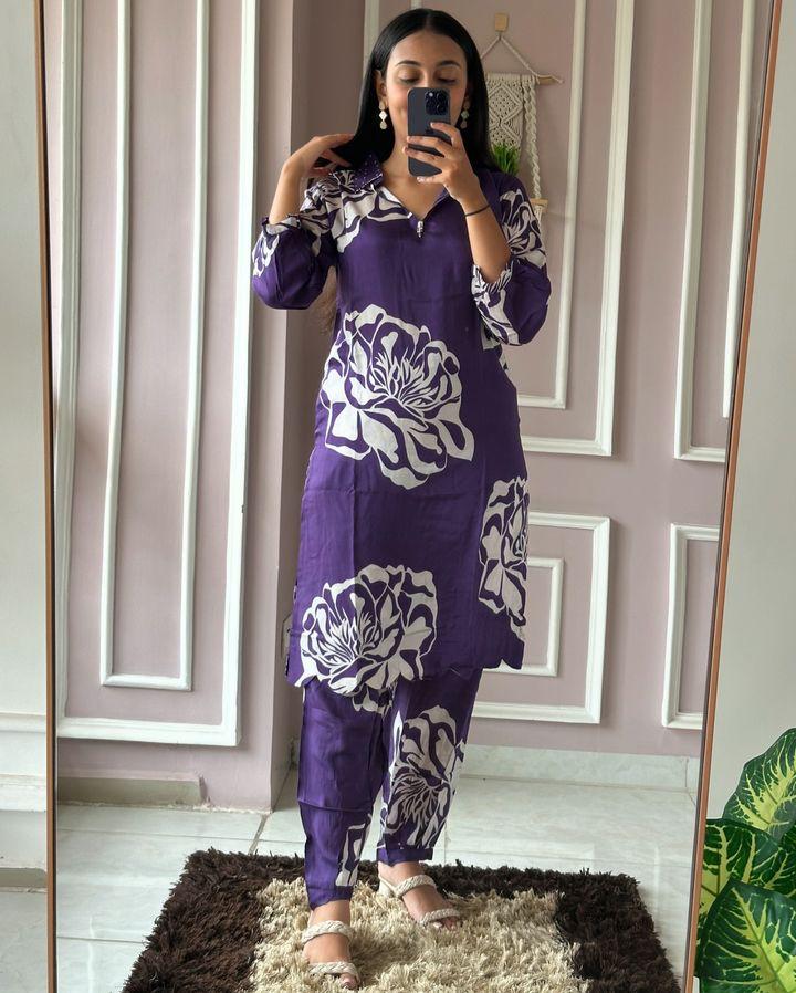 Stunning New Afghani cord set with beautiful collar nack top with handwork details.