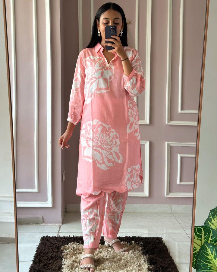 Stunning New Afghani cord set with beautiful collar nack top with handwork details.