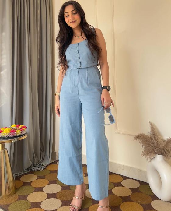 COTTON SLUB BLUE DAZZLE SET