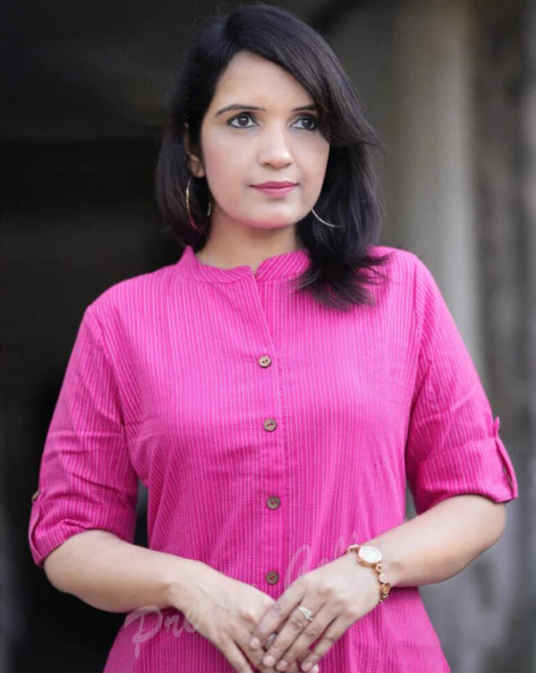 Co-ord set in Aline kurti pattern paired with Ankle length plazo
