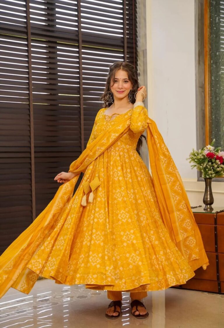 Women’s printed cotton kurta & pant or dupatta set